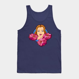 Four Pretty Flowers Tank Top